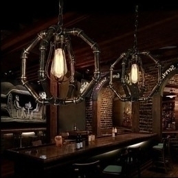 Designer Touch Decorative Cafe Industrial Wind American Water Mains