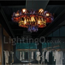 Designer Touch Decorative Retro Steel Lighting Store Pendant Chandelier Light