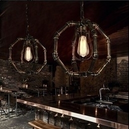 Designer Touch Decorative Cafe Industrial Wind American Water Mains