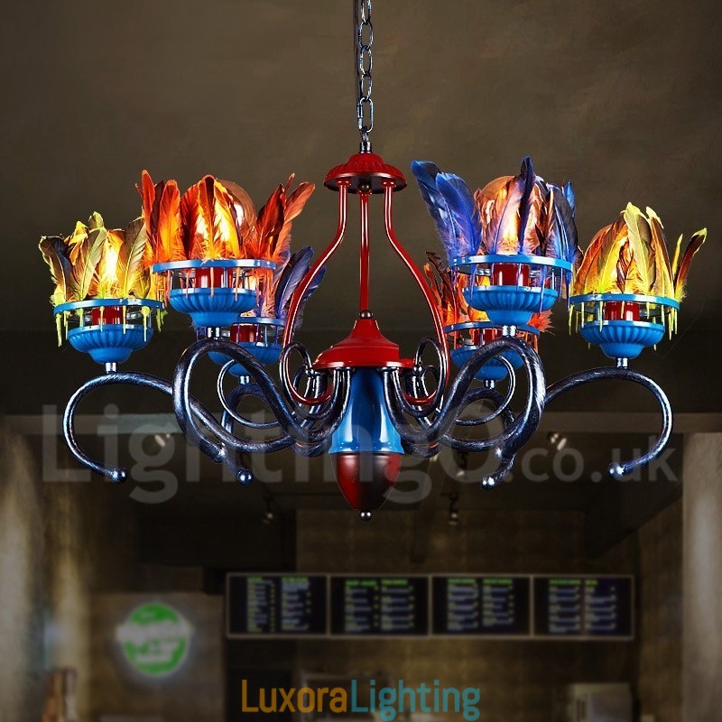 Designer Touch Decorative Retro Steel Lighting Store Pendant Chandelier Light