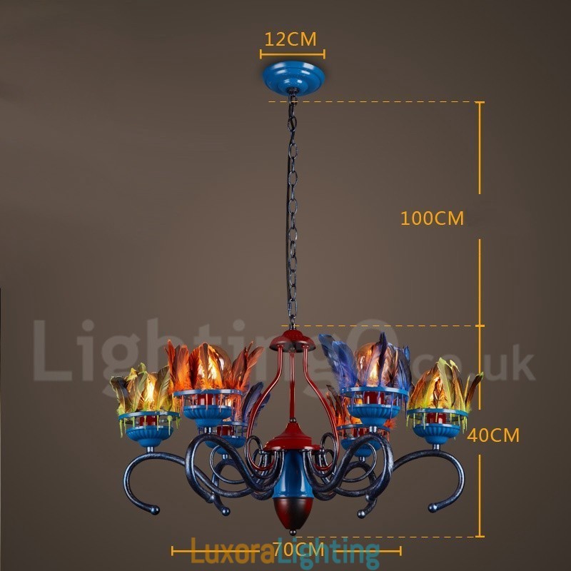 Designer Touch Decorative Retro Steel Lighting Store Pendant Chandelier Light