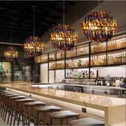 Designer Touch Decorative Retro Steel Lighting Store Pendant Chandelier Light