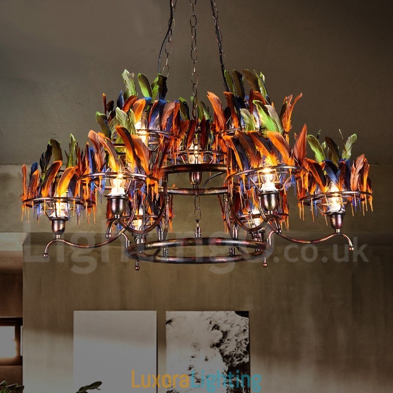 Designer Touch Decorative Retro Steel Lighting Store Pendant Chandelier Light