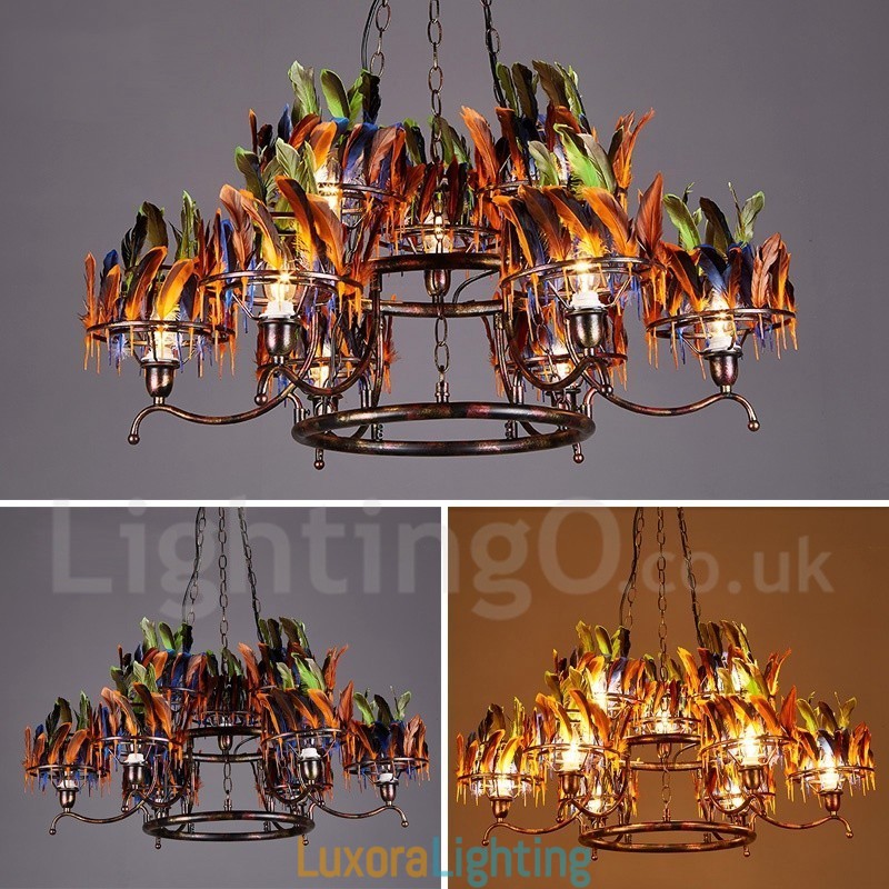 Designer Touch Decorative Retro Steel Lighting Store Pendant Chandelier Light