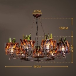 Designer Touch Decorative Retro Steel Lighting Store Pendant Chandelier Light