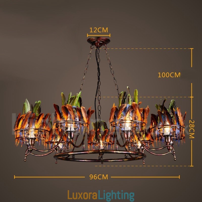 Designer Touch Decorative Retro Steel Lighting Store Pendant Chandelier Light