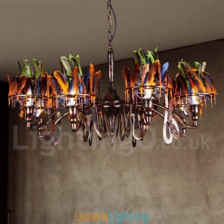 Designer Touch Decorative Retro Steel Lighting Store Pendant Chandelier Light