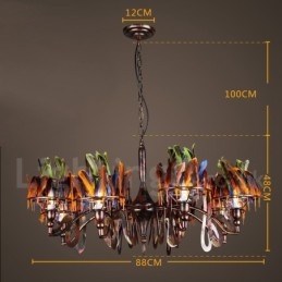 Designer Touch Decorative Retro Steel Lighting Store Pendant Chandelier Light