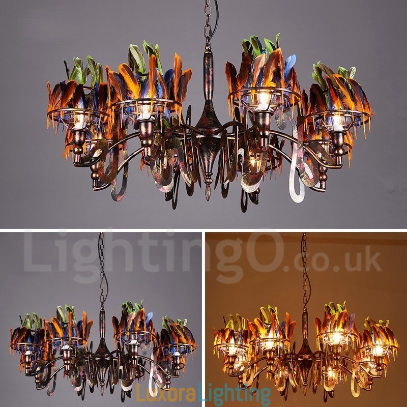 Designer Touch Decorative Retro Steel Lighting Store Pendant Chandelier Light