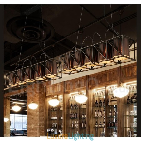 Designer Touch Decorative Industrial Style Steel Lighting Store Pendant Chandelier Light