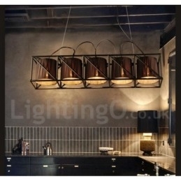 Designer Touch Decorative Industrial Style Steel Lighting Store Pendant Chandelier Light
