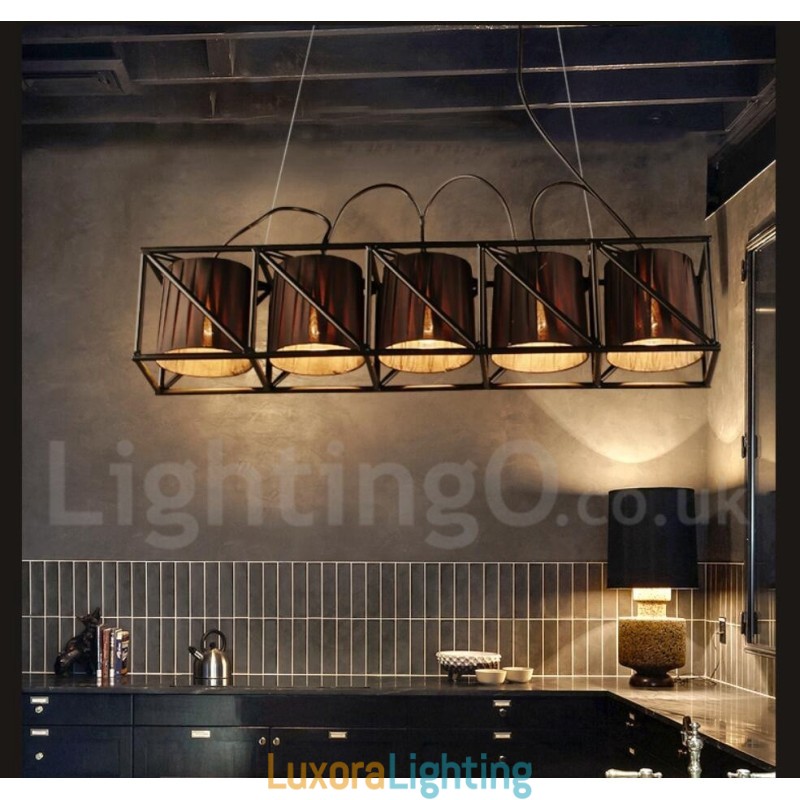 Designer Touch Decorative Industrial Style Steel Lighting Store Pendant Chandelier Light