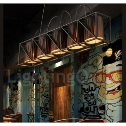 Designer Touch Decorative Industrial Style Steel Lighting Store Pendant Chandelier Light