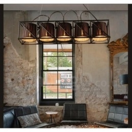 Designer Touch Decorative Industrial Style Steel Lighting Store Pendant Chandelier Light