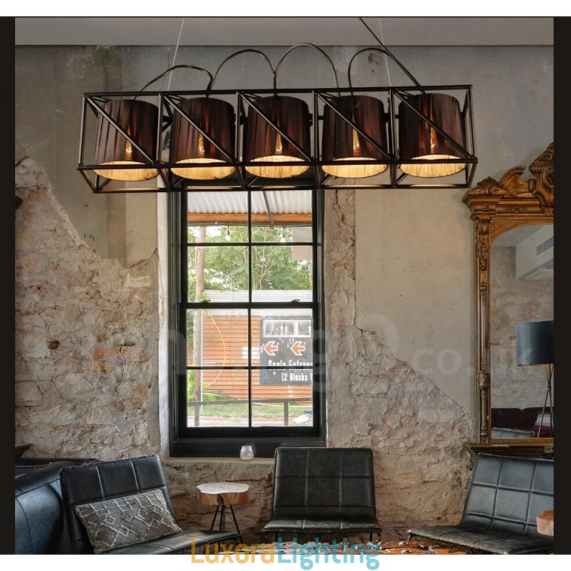Designer Touch Decorative Industrial Style Steel Lighting Store Pendant Chandelier Light