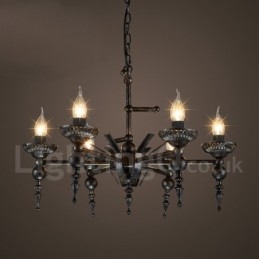 Designer Touch Decorative Industrial Style Steel Lighting Store Pendant Chandelier Light