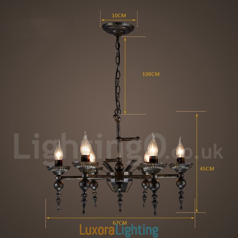 Designer Touch Decorative Industrial Style Steel Lighting Store Pendant Chandelier Light