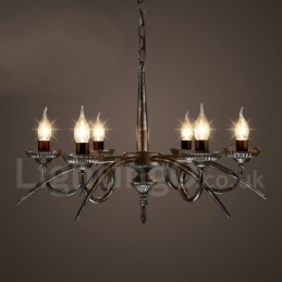Designer Touch Decorative Industrial Style Steel Lighting Store Pendant Chandelier Light