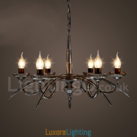 Designer Touch Decorative Industrial Style Steel Lighting Store Pendant Chandelier Light