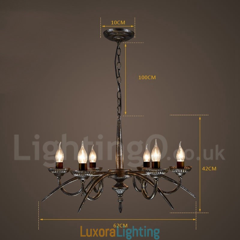 Designer Touch Decorative Industrial Style Steel Lighting Store Pendant Chandelier Light