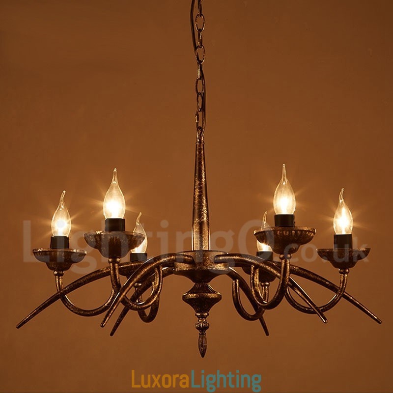Designer Touch Decorative Industrial Style Steel Lighting Store Pendant Chandelier Light