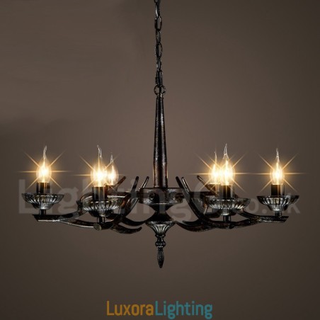 Designer Touch Decorative Industrial Style Steel Lighting Store Pendant Chandelier Light
