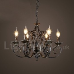 Designer Touch Decorative Industrial Style Steel Lighting Store Pendant Chandelier Light