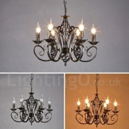 Designer Touch Decorative Industrial Style Steel Lighting Store Pendant Chandelier Light