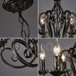 Designer Touch Decorative Industrial Style Steel Lighting Store Pendant Chandelier Light