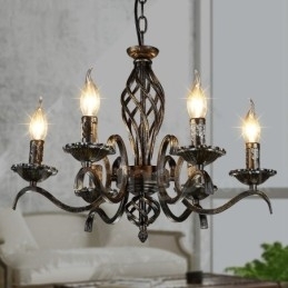 Designer Touch Decorative Industrial Style Steel Lighting Store Pendant Chandelier Light