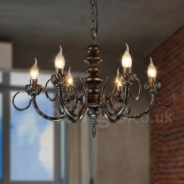 Designer Touch Decorative Industrial Style Steel Lighting Store Pendant Chandelier Light