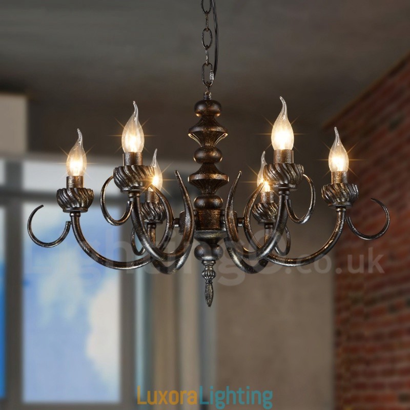 Designer Touch Decorative Industrial Style Steel Lighting Store Pendant Chandelier Light