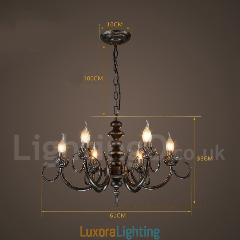 Designer Touch Decorative Industrial Style Steel Lighting Store Pendant Chandelier Light