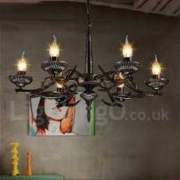 Designer Touch Decorative Industrial Style Steel Lighting Store Pendant Chandelier Light