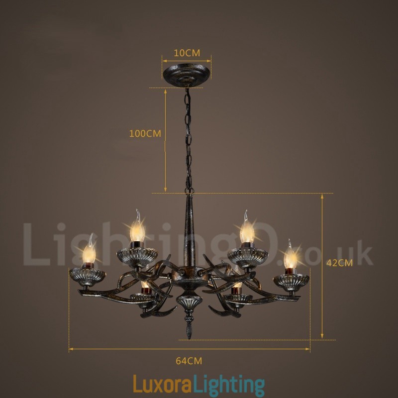 Designer Touch Decorative Industrial Style Steel Lighting Store Pendant Chandelier Light