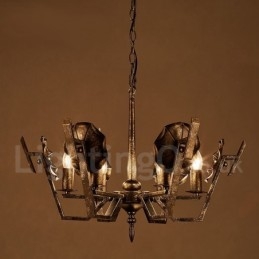 Designer Touch Decorative Industrial Style Steel Lighting Store Pendant Chandelier Light
