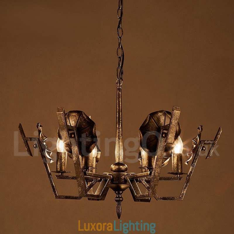 Designer Touch Decorative Industrial Style Steel Lighting Store Pendant Chandelier Light