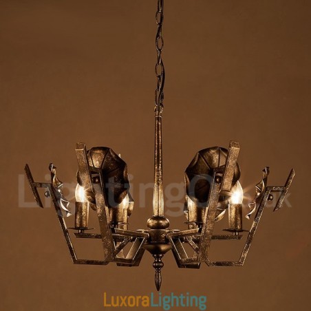 Designer Touch Decorative Industrial Style Steel Lighting Store Pendant Chandelier Light