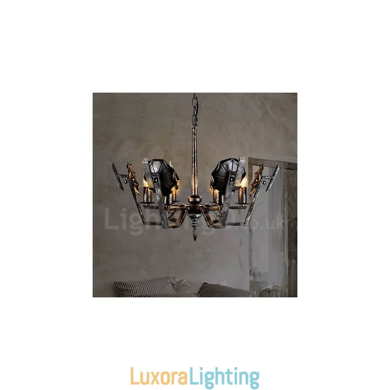 Designer Touch Decorative Industrial Style Steel Lighting Store Pendant Chandelier Light