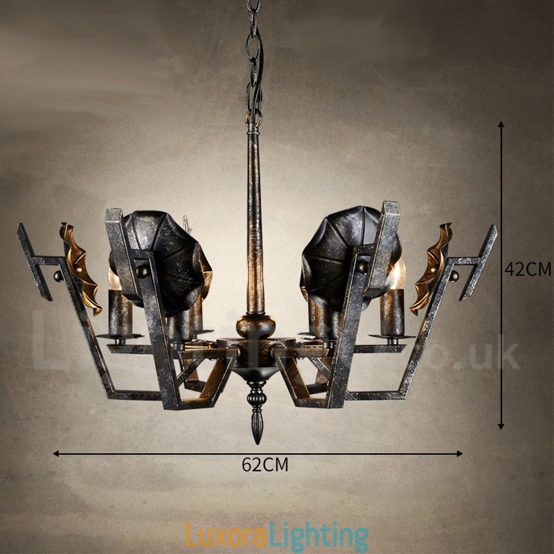 Designer Touch Decorative Industrial Style Steel Lighting Store Pendant Chandelier Light