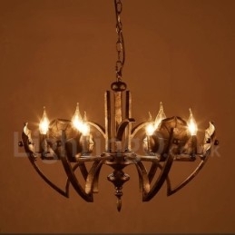 Designer Touch Decorative Industrial Style Steel Lighting Store Pendant Chandelier Light