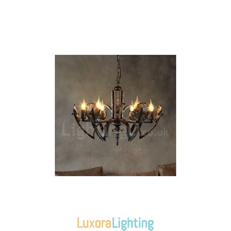 Designer Touch Decorative Industrial Style Steel Lighting Store Pendant Chandelier Light