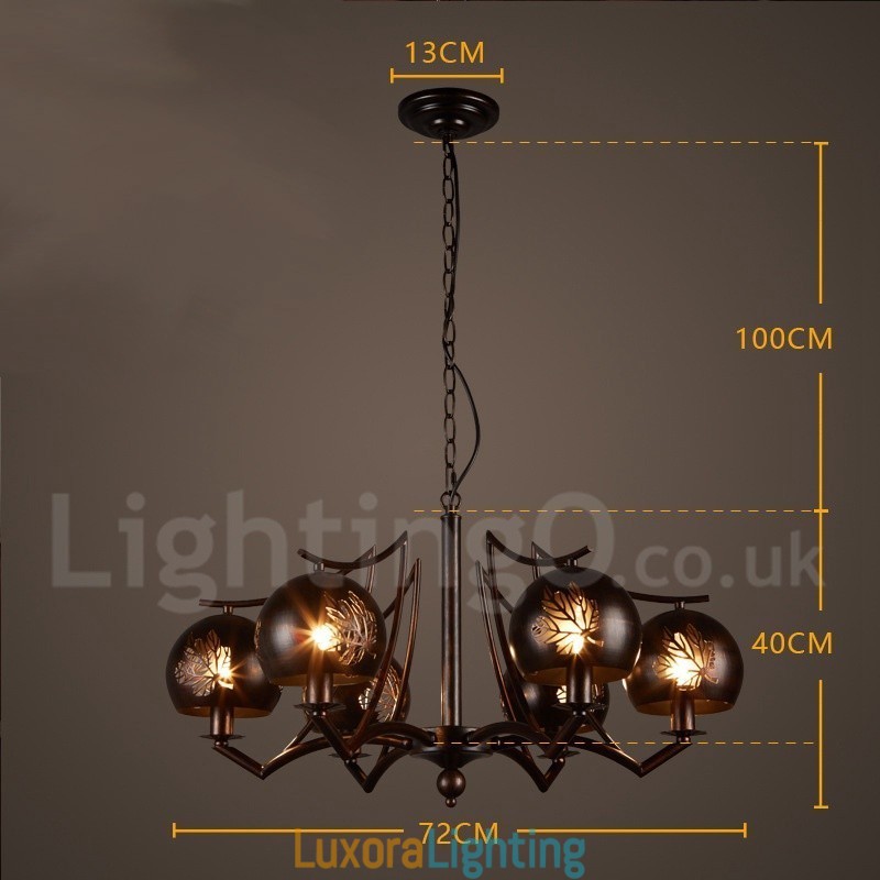Designer Touch Decorative Industrial Style Steel Lighting Store Pendant Chandelier Light