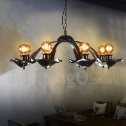 Designer Touch Decorative Industrial Style Steel Lighting Store Pendant Chandelier Light