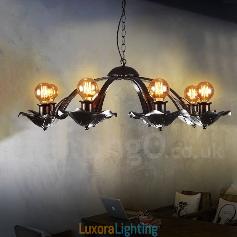 Designer Touch Decorative Industrial Style Steel Lighting Store Pendant Chandelier Light