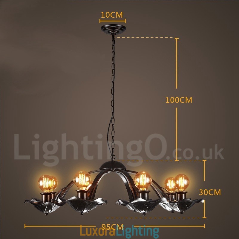 Designer Touch Decorative Industrial Style Steel Lighting Store Pendant Chandelier Light