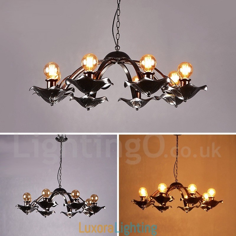 Designer Touch Decorative Industrial Style Steel Lighting Store Pendant Chandelier Light