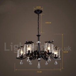 Designer Touch Decorative Industrial Style Steel Lighting Store Pendant Chandelier Light