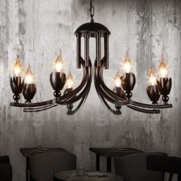 Designer Touch Decorative Industrial Style Steel Lighting Store Pendant Chandelier Light