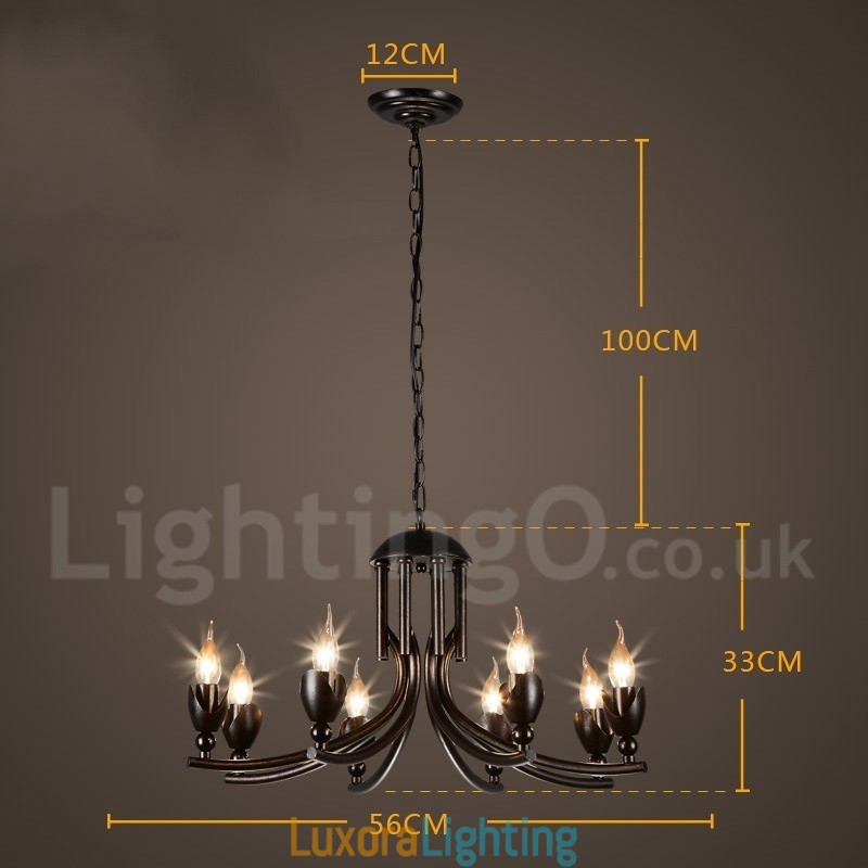 Designer Touch Decorative Industrial Style Steel Lighting Store Pendant Chandelier Light